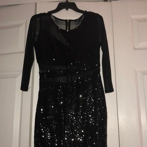 Black Sequin NYE Dress